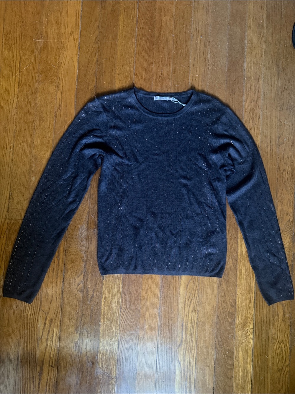 Esqualo Brown Lightweight Crewneck Sweater